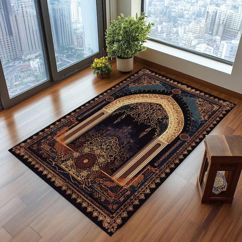 Sustainable Living Home - Vintage Art Design Rug Premium Janamaz