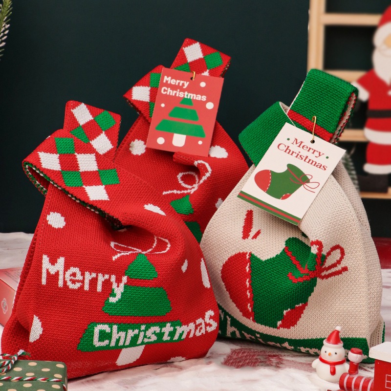 Small Christmas Gift Bag Eve P - Linen Bag Bulk recension och pris
