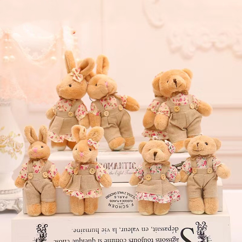 4pcs/lot Couple Bear Rabbit Pl - Linen Bag Bulk recension och pris