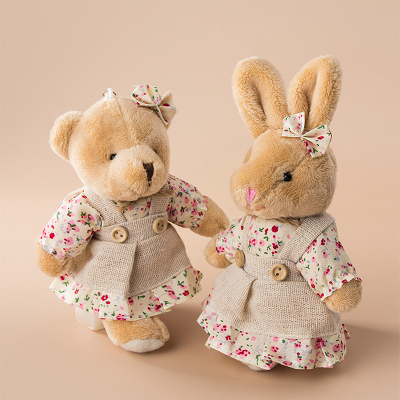 4pcs/lot Couple Bear Rabbit Pl - Linen Bag Bulk recension och pris