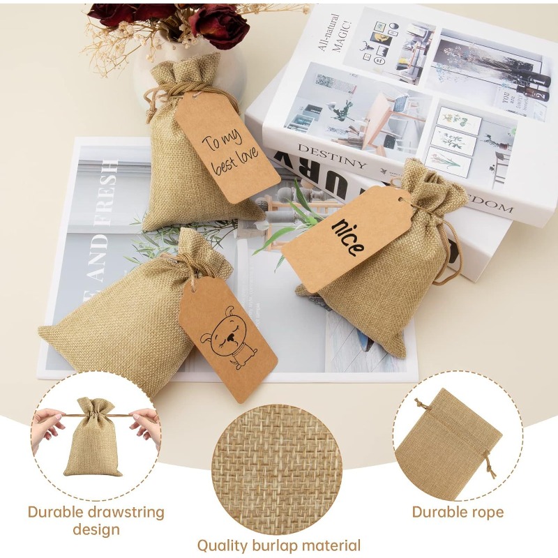 21/51pcs Linen Bundle Pocket,R - Linen Bag Bulk recension och pris