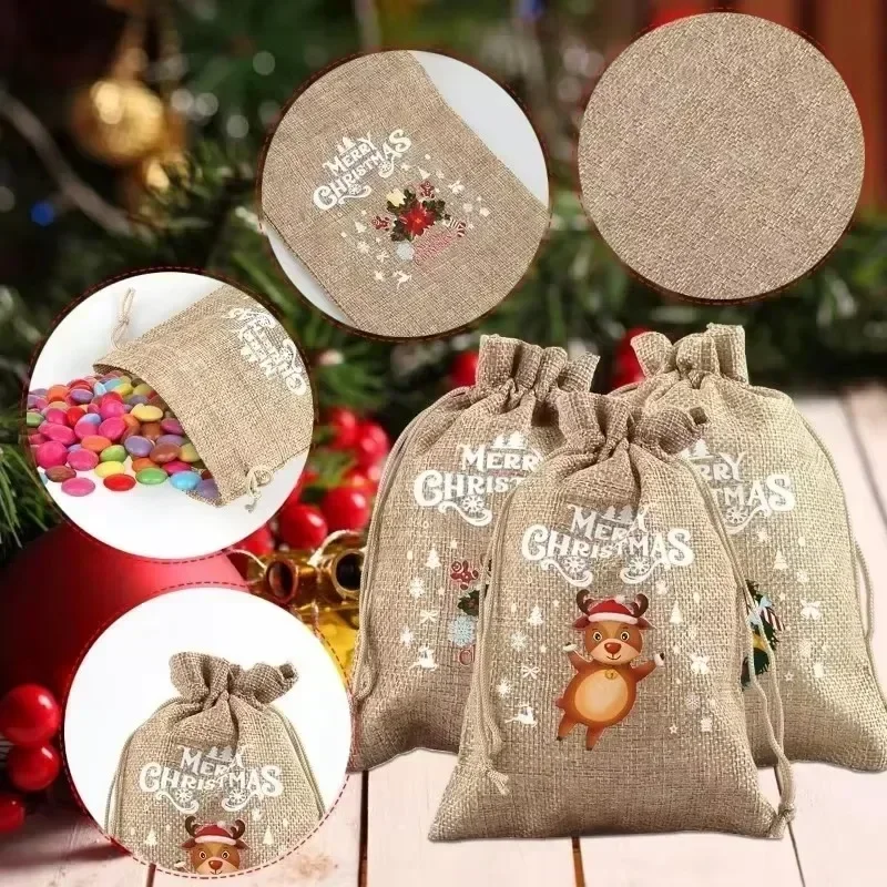 Wholesale Christmas Linen Bags - Linen Bag Bulk recension och pris